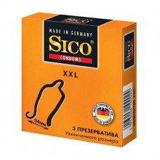Condoms latex Sico XXL of the Increased size, 3 pieces