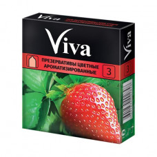 Condoms latex Viva Color, flavored, 3 pieces