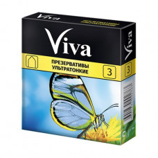 Condoms latex Viva Ultrathin, 3 pieces