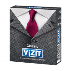 Condoms latex Vizit Classic Classical, 3 pieces