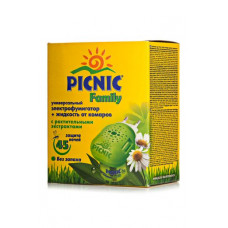 The Picnic Family+ device liquid from mosquitoes, 45 nights of 30 ml