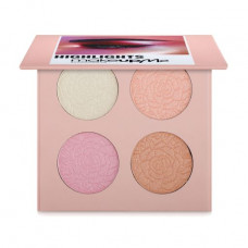 Professional palette of highlighters of Make Up Me Professional 4 shades, HLS4, 1 piece