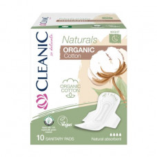 Laying of Cleanic Naturals Organic Cotton Night, 10 pieces