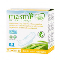 Laying for critical days of Masmi organic ultra thin for normal allocations with wings, 10 pieces.
