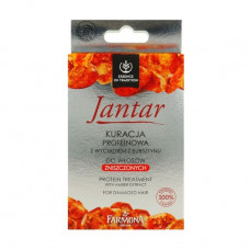 The protein procedure with Farmona Jantar Protein Treatment amber (a mask, 17 ml + shampoo, 15 ml + serum, 5 ml)