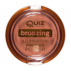 Powder-bronzer for the person Quiz Cosmetics Bronzing Illumination Pressed Powder 02 Golden Tan, 12 g