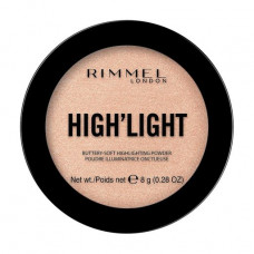 Powdery highlighter for the person Rimmel High'Light Buttery-Soft Highlighting Powder 002 Candlelit, 8 g
