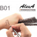 Powdery pencil for registration of eyebrows and a make-up of WoBs B01 of Gray-brown, 2 g