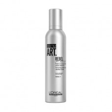 Powdery mousse for creation of texture and ultra-volume of hair of L'Oreal Professionnel Tecni.Art Rebel Push-Up, 250 ml