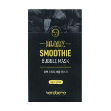 Bubble Verobene Black Smoothie Bubble Mask face pack Black smoothie, 10*5 g