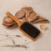 Hairbrush massage K.O.S from a bamboo, with the combined bristle, rectangular