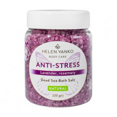The weakening salt of the Dead Sea for a bathtub of Helen Yanko Anti-Stress Dead Sea Bath Salt with essential oils of a lavender and rosemary, 220 g