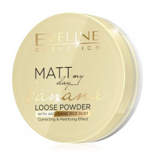 Friable powder for the person Eveline Cosmetics Matt My Day Banana Loose Powder, 6 g
