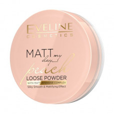 Friable powder for the person Eveline Cosmetics Matt My Day Peach Loose Powder, 6 g
