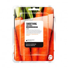 The smoothing fabric Superfood For Skin Smoothing Sheet Mask face pack Carrots, 25 ml