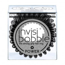 Elastic band bracelet for hair of Invisibobble Power True Black, 3 pieces