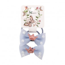 Lukky scrunchies Bows, blue, 2 pieces (T18533)