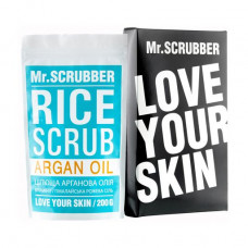 Rice body scrub of Mr.Scrubber Argan Oil with argan oil, 200 g