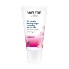 Pink night cream for the person Weleda Smoothing Night Cream Wildrose, 30 ml