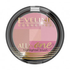 Blush for the person Eveline All In One Highlighter Blush 02, 6.5 g