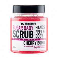 Sugar body scrub of Mr.Scrubber Sugar baby Cherry Bomb all-type skin, 300 g