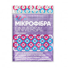 Napkin from microfiber for cleaning with stamping of Good of a state present of Embossing, 35*30 cm, 1 piece