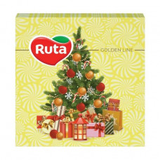 Napkins decorative Ruta the Fir-tree with gifts of 33*33 cm, 2-layer, 20 pieces