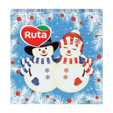 Napkins decorative Ruta Snowmen of 33*33 cm, 2-layer, 20 pieces
