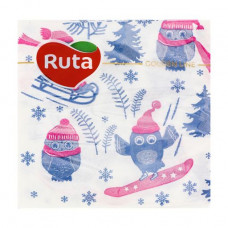 Napkins decorative Ruta of the Owl, 24*24 cm, 2-layer, 40 pieces