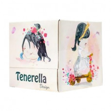 Cosmetic wipes Tenerella Design 3-layer, 56 pieces