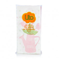 Napkins dining rooms of Lito 33*33, 2-layer pink + decor, 24 pieces