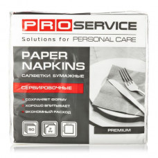 Napkins dining rooms of Pro service premium 33х33 2-layer white 1/8, 50 pieces.