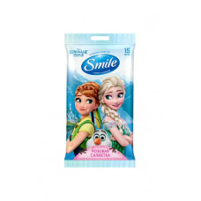 Wet towel wipes Smile frozen, 15 pieces.