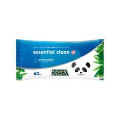 Wet towel wipes Snow Panda for hands and a body of essential clean vitamin, 60 pieces.