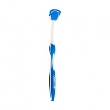 Brush for clarification of the DenTek Orabrush language blue, 1 piece