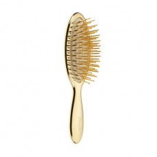Hairbrush of Janeke 1830 Massage Brush Gold Gold