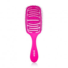Brush massage for SOVART hair wide, produvny, pink