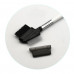 Brush hairbrush for eyelashes and eyebrows of WoBs flat, natural pile (W0007)