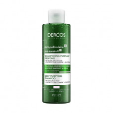 Shampoo srub for deep cleansing of head skin and hair of Vichy Dercos Anti-Dandruff Deep Purifying Shampoo, 250 ml