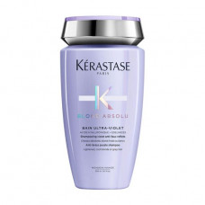 Kerastase Blond Absolu Bain Ultra-Violet shampoo bathtub for neutralization of undesirable yellowness on the clarified hair, 250 ml