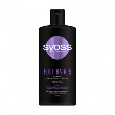 A fine hair Syoss Full Hair 5 shampoo without volume, with a tiger grass, 440 ml