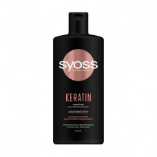 A brittle hair Syoss Keratin Shampoo shampoo, with a blue lotus, 440 ml