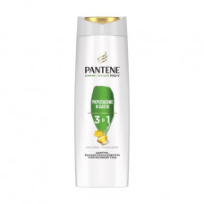 Shampoo, conditioner and intensive leaving of Pantene Pro-V 3 in 1 Merge to the nature, strengthening and gloss, for the weakened and dim hair, 360 m