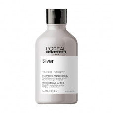 Shampoo for neutralization of yellowness of hair of L'Oreal Professionnel Serie Expert Magnesium Silver Shampoo for the clarified and gray hair, 500 ml