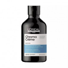 Shampoo for neutralization of orange shades of light brown hair of L'Oreal Professionnel Serie Expert Chroma Creme Blue Dyes, 300 ml