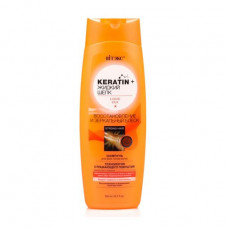 Shampoo for all types of hair V_tex Keratin + Liquid Silk Restoration and mirror gloss, 500 ml
