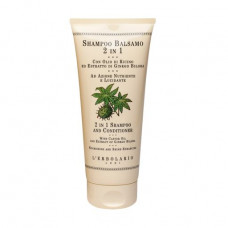 Shampoo and balm 2 in 1 L'Erbolario Shampoo and Conditioner on the basis of castor oil and a ginkgo of a bilob, 200 ml