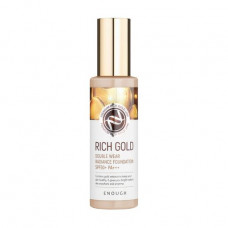 The shining liquid foundation for the person Enough Rich Gold Double Wear Radiance Foundation SPF 50+ PA +++ with gold extract, tone 13, 100 ml