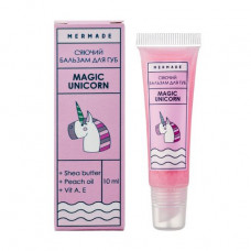 The shining balm for lips of Mermade Magic Unicorn with oil of a peach and shi, with A, E vitamins, 10 ml