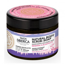 Srub soap for a body of Natura Siberica Taiga Siberica Body Scrub-Soap Kamchatka Volcanic Mud Updating and elasticity, 300 ml